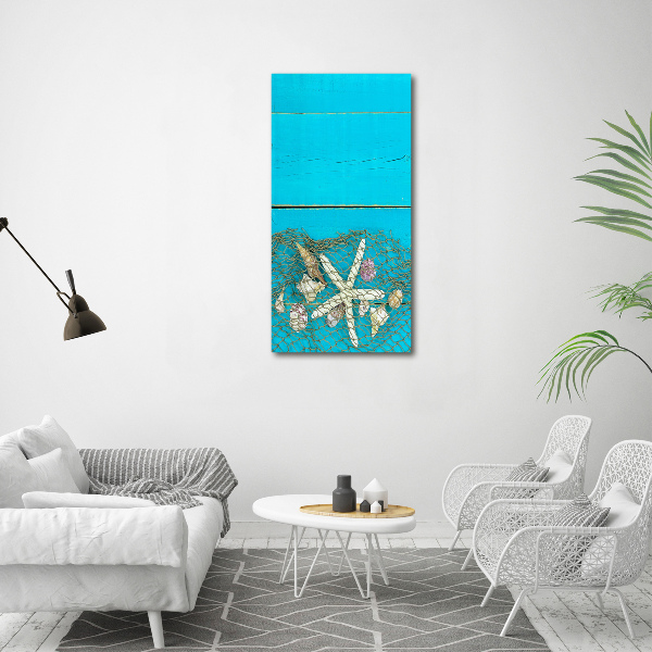 Staand foto plexiglas Schelpen en zeesterren