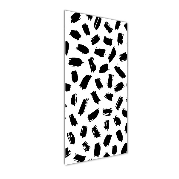 Staand foto op plexiglas Zwart-witte vlekken