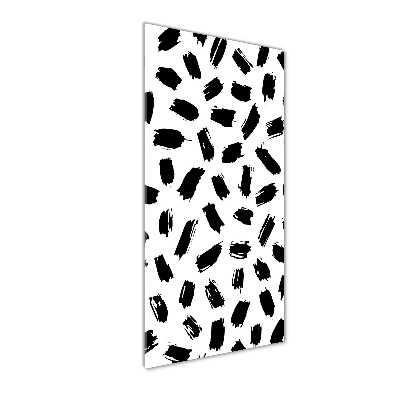 Staand foto op plexiglas Zwart-witte vlekken