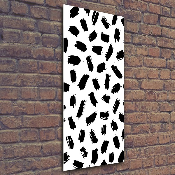 Staand foto op plexiglas Zwart-witte vlekken