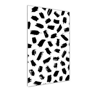 Staand foto op plexiglas Zwart-witte vlekken