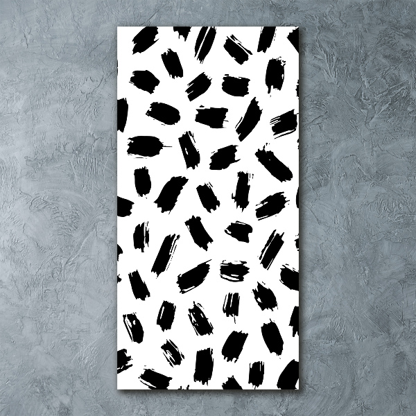 Staand foto op plexiglas Zwart-witte vlekken