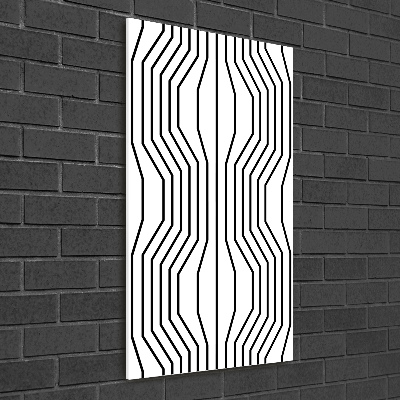 Foto obraz szkło akryl pionowy Geometryczne linie