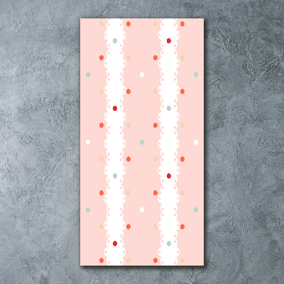 Foto obraz akryl pionowy Kolorowe kropki tło