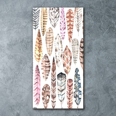 Staand foto in plexiglas Kleurrijke veren