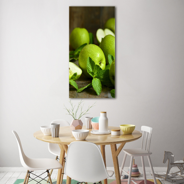 Staand foto op plexiglas Groene appels