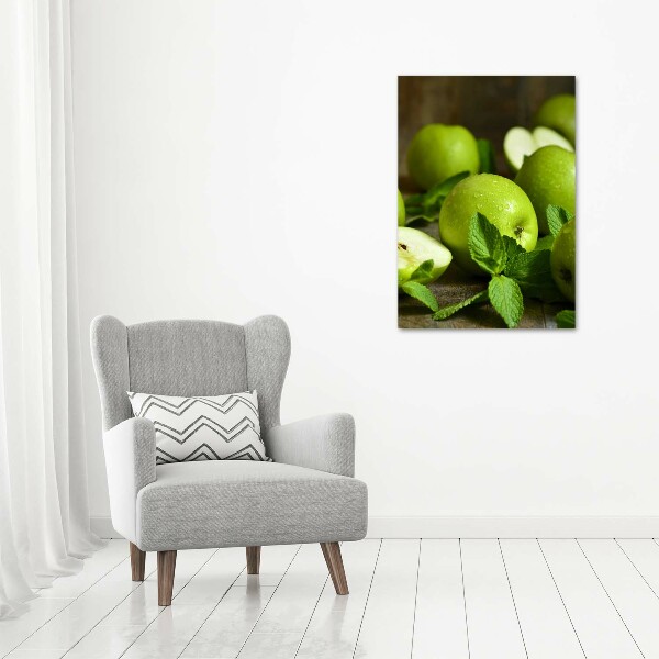 Staand foto op plexiglas Groene appels