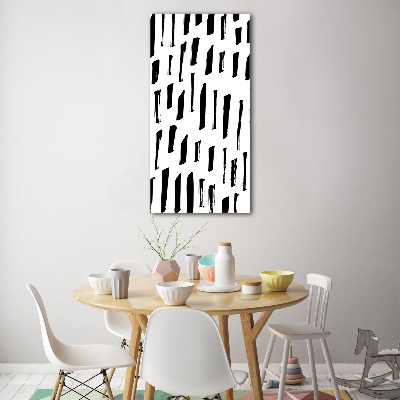 Staand foto op plexiglas Zwart-witte vlekken