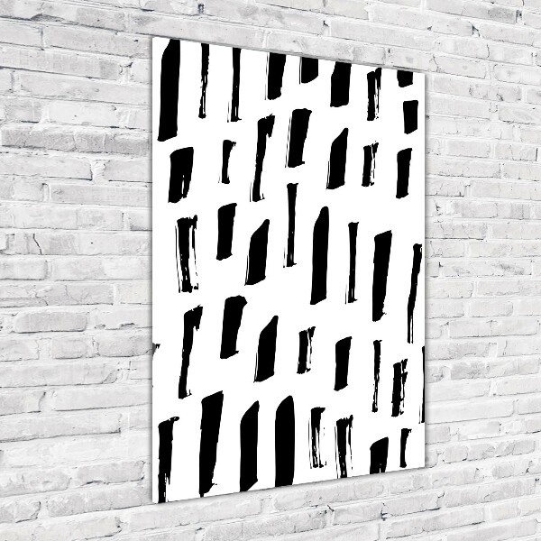 Staand foto op plexiglas Zwart-witte vlekken