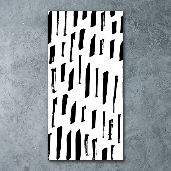 Staand foto op plexiglas Zwart-witte vlekken