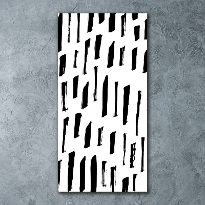 Foto obraz szkło akryl pionowy Czarno-białe plamy