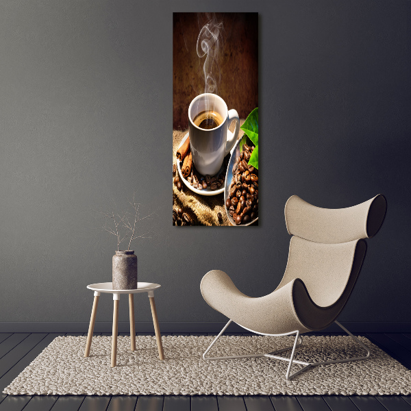 Staand foto in plexiglas Een kopje koffie