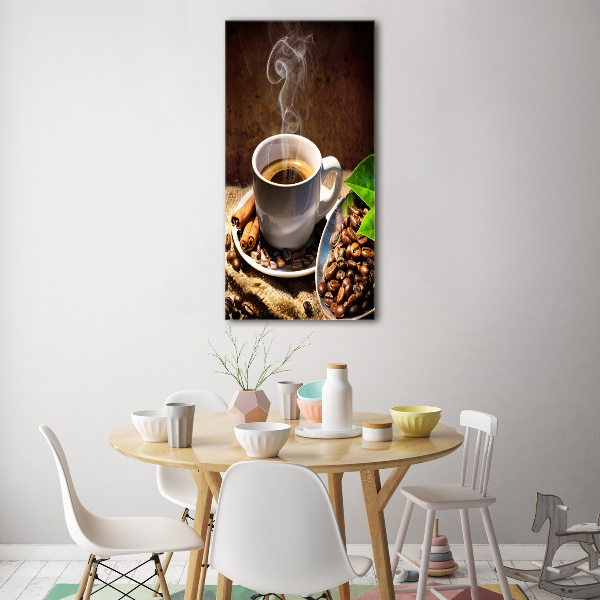 Staand foto in plexiglas Een kopje koffie
