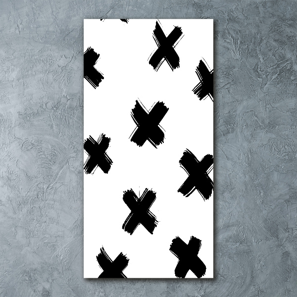 Staand foto plexiglas Zwart-witte vlekken