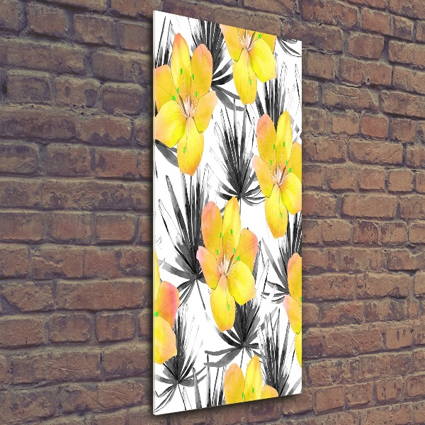 Staand plexiglas foto Tropische bloemen