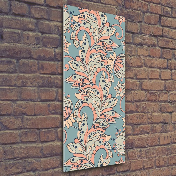 Staand foto plexiglas Etnische bloemen