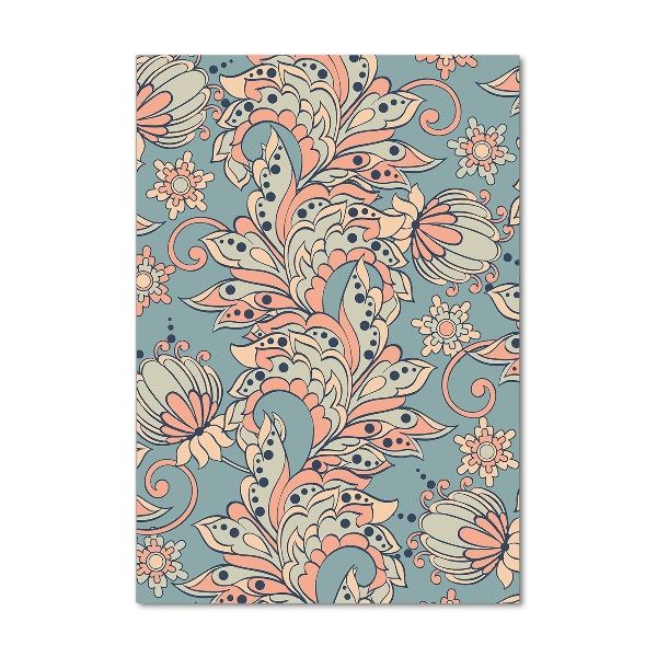 Staand foto plexiglas Etnische bloemen