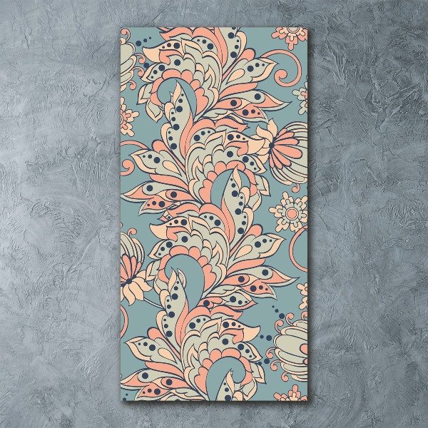 Staand foto plexiglas Etnische bloemen