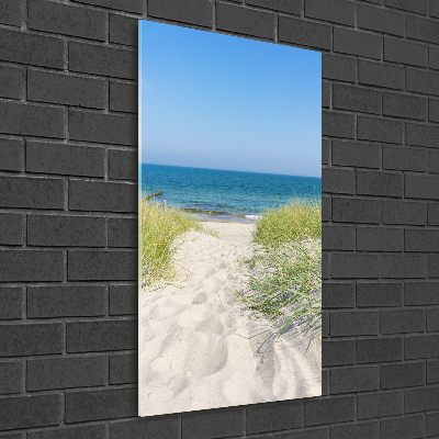 Staand plexiglas foto duinen aan zee