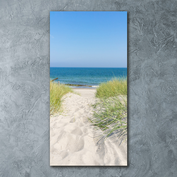 Staand plexiglas foto duinen aan zee
