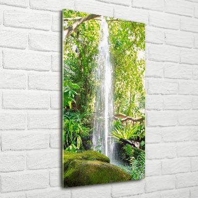 Staand foto plexiglas Waterval in de jungle