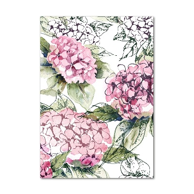 Staand foto in plexiglas Hortensia