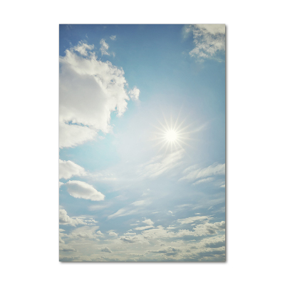 Staand foto in plexiglas De zon aan de hemel