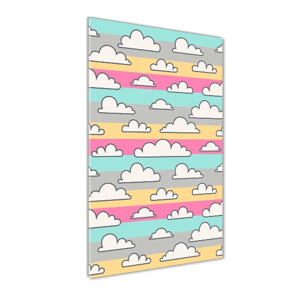 Staand foto plexiglas Kleurrijke wolken op de achtergrond