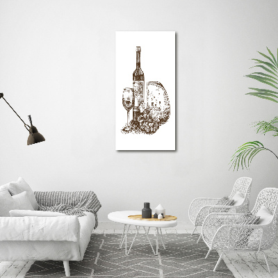 Staand foto op plexiglas Wijn en hapjes