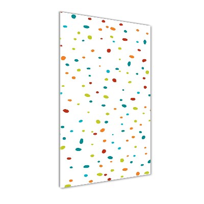 Obraz zdjęcie szkło akryl pionowy Kolorowe kropki