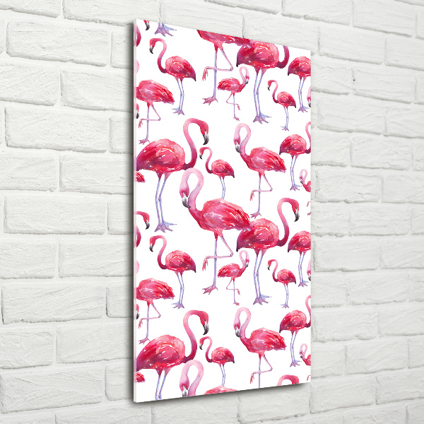 Staand plexiglas foto Flamingo's