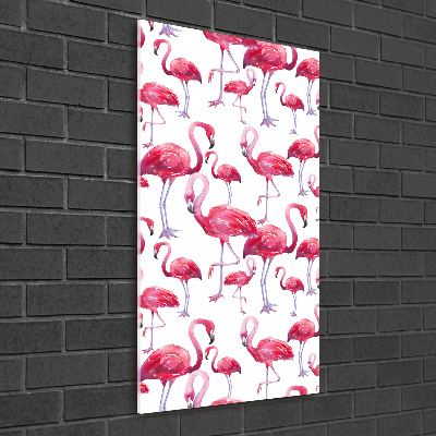 Staand plexiglas foto Flamingo's
