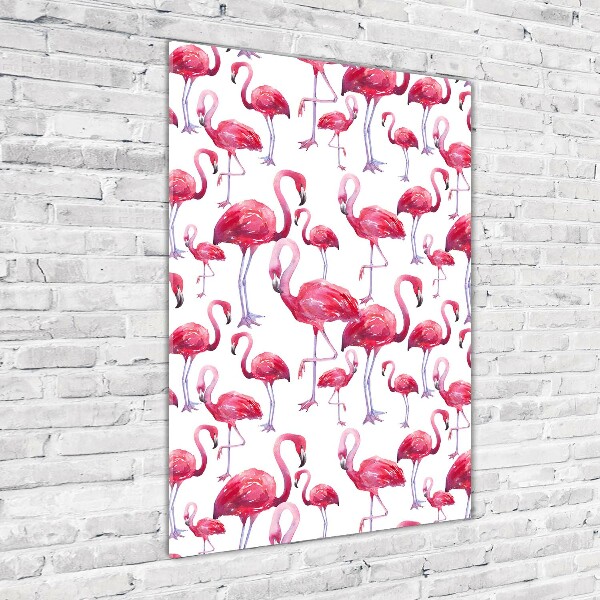 Staand plexiglas foto Flamingo's