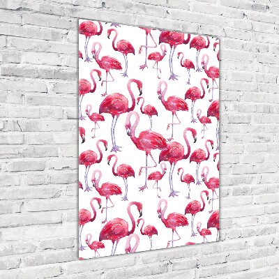 Staand plexiglas foto Flamingo's