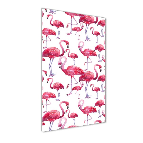 Staand plexiglas foto Flamingo's