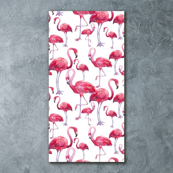 Staand plexiglas foto Flamingo's
