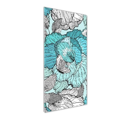 Staand foto in plexiglas Bloemenpatroon