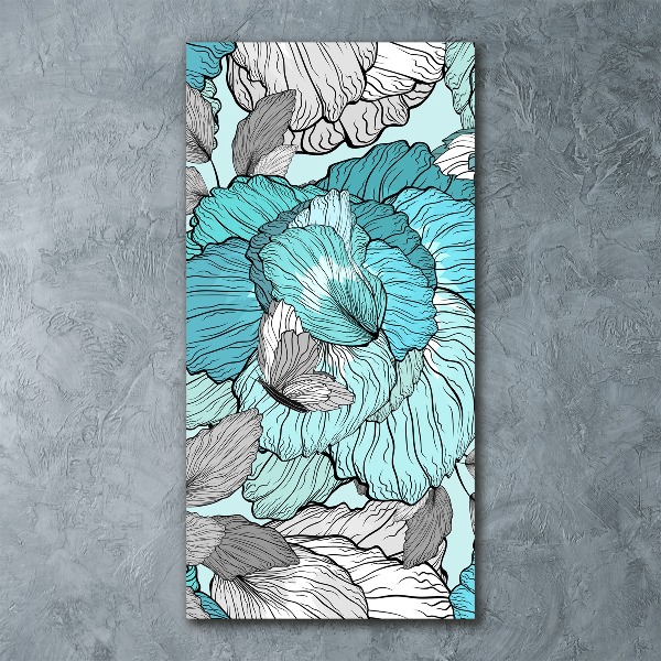 Staand foto in plexiglas Bloemenpatroon