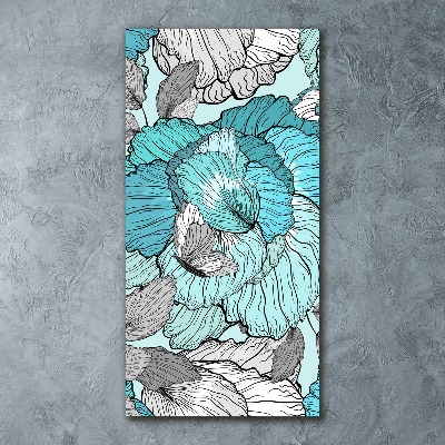 Staand foto in plexiglas Bloemenpatroon