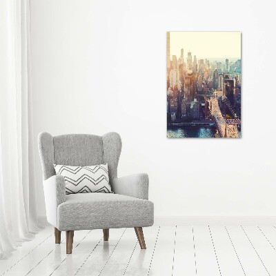 Foto obraz szkło akryl pionowy Nowy Jork lot ptaka