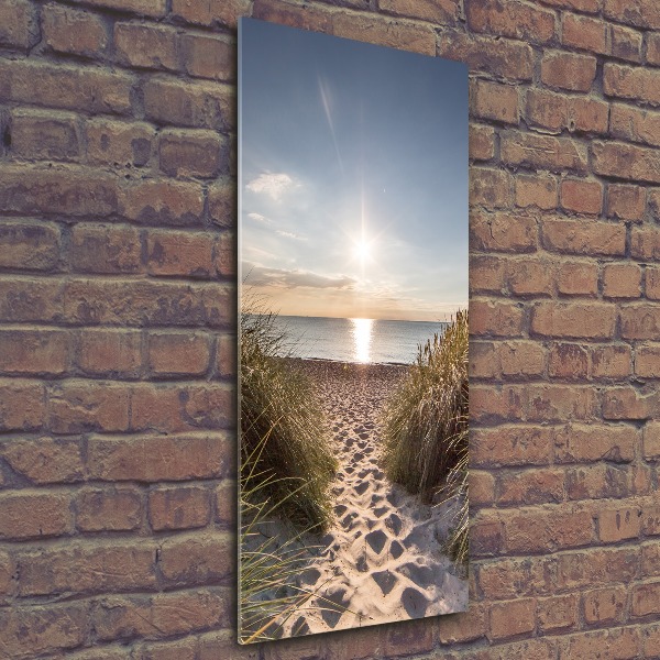Staand plexiglas foto duinen aan zee