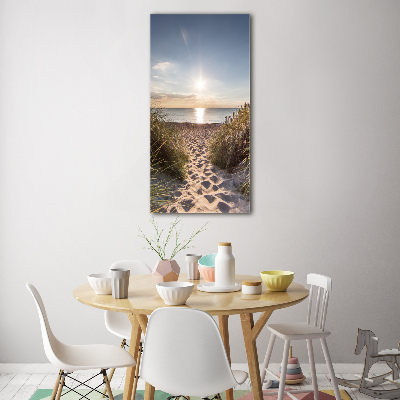 Staand plexiglas foto duinen aan zee