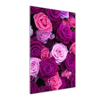 Staand foto op plexiglas Roze rozen