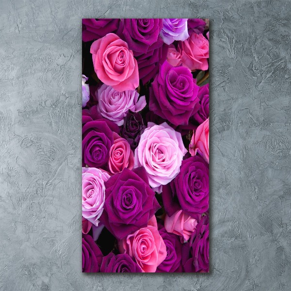 Staand foto op plexiglas Roze rozen