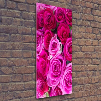Staand plexiglas foto Roze rozen
