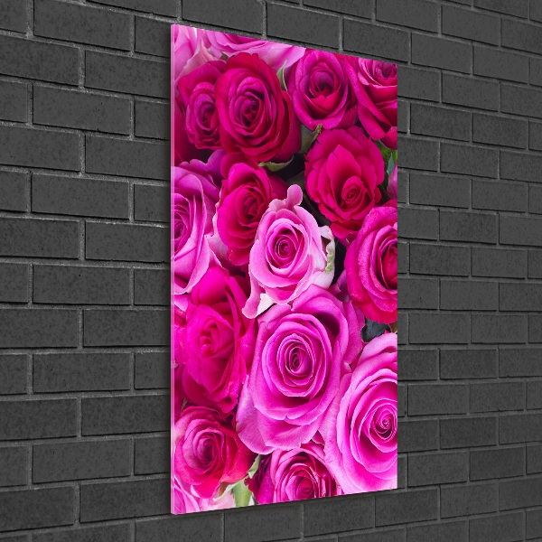 Staand plexiglas foto Roze rozen