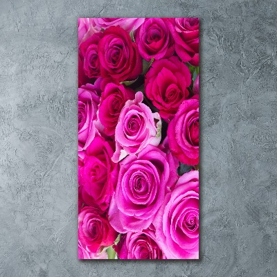 Staand plexiglas foto Roze rozen