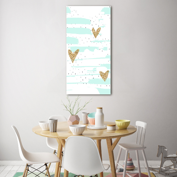 Staand foto plexiglas Harten en stippen