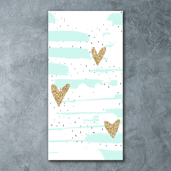 Staand foto plexiglas Harten en stippen