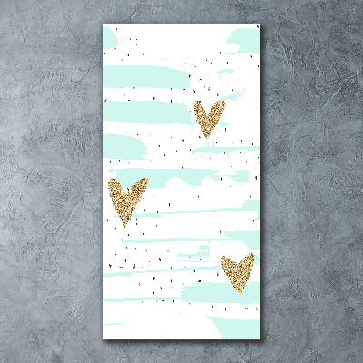 Staand foto plexiglas Harten en stippen